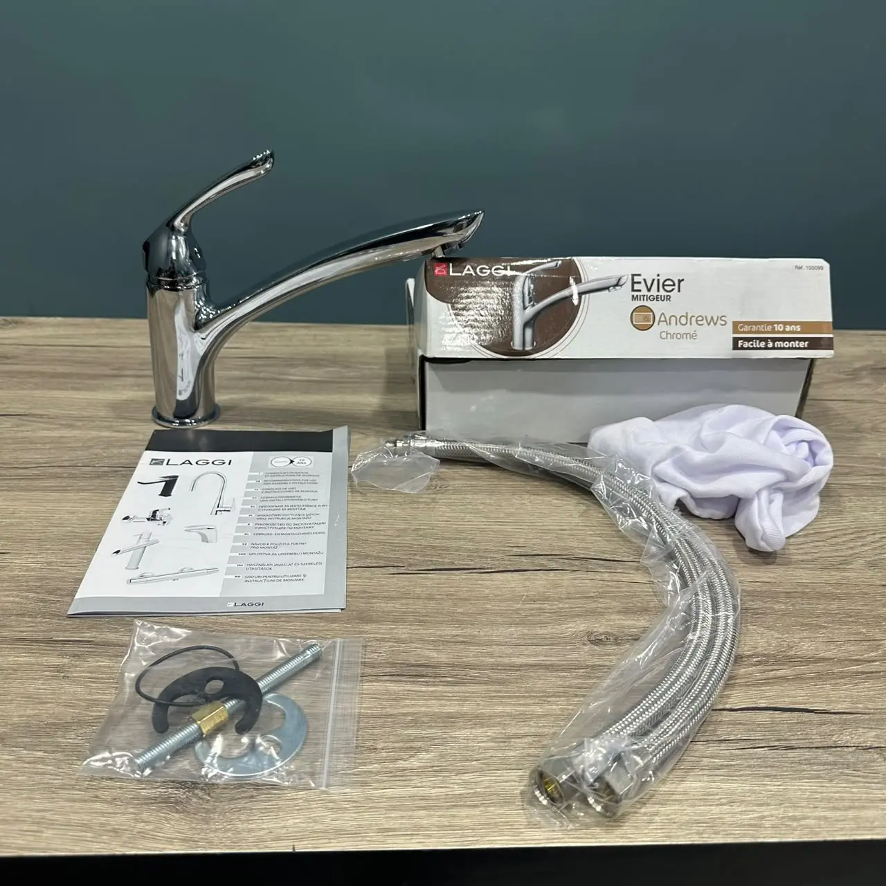MITIGEUR LAGGI ANDREWS EVIER REF 155099 REV 02 CHROME
